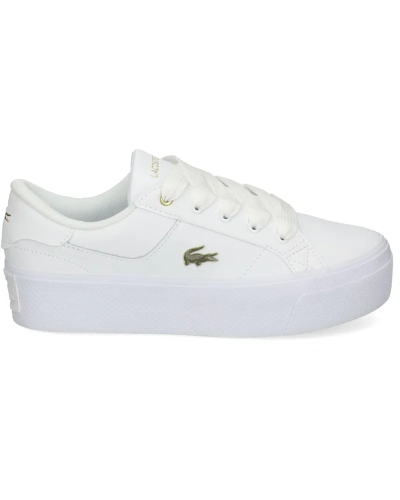Lacoste Ziane Plateau-Sneakers - Weiß Weiß