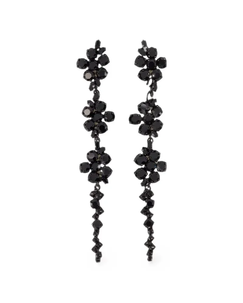 Simone Rocha Floral Drip earrings - Schwarz Schwarz