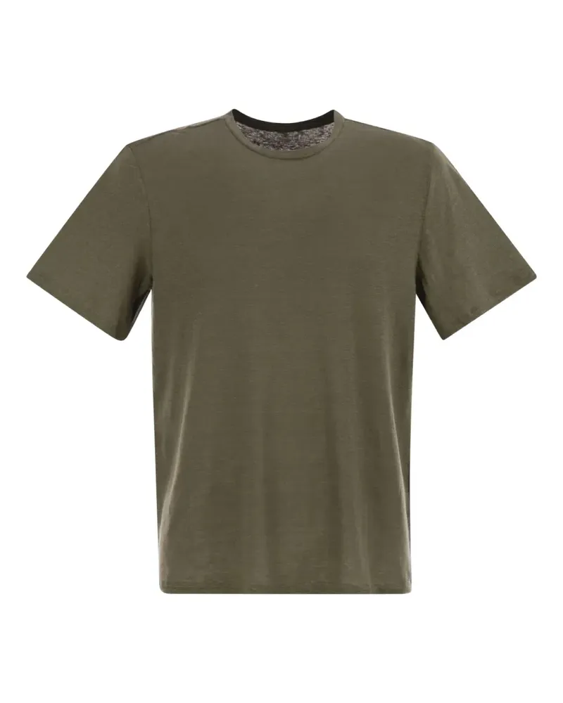 Majestic T-Shirt mit Rundhalsausschnitt - Grün Grün