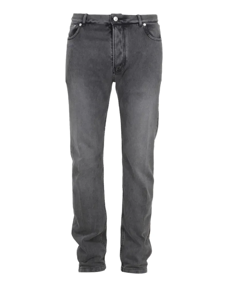 Balenciaga Jeans mit Logo-Patch - Grau Grau