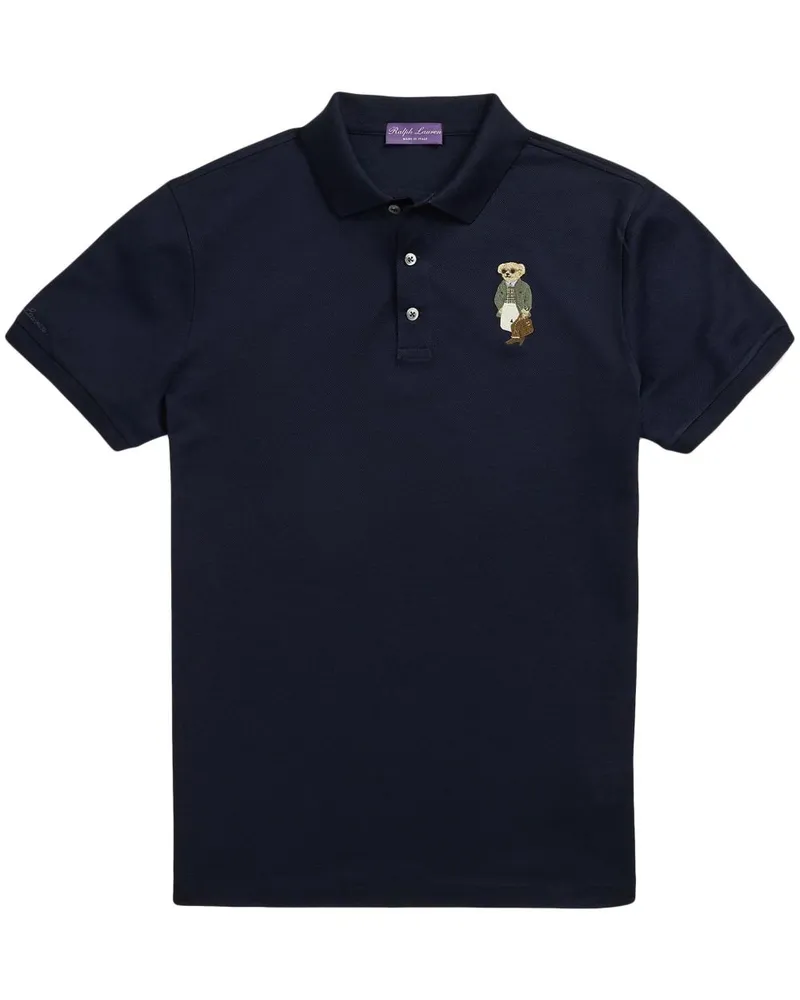 Ralph Lauren Poloshirt mit Polo Bear-Stickerei - Blau Blau