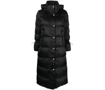 Gesteppter Daunenmantel - Schwarz