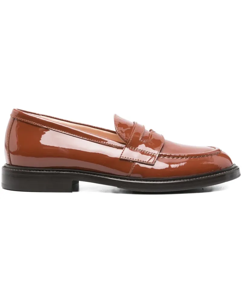 Attilio Giusti Leombruni Penny-Loafer mit Absatz - Braun Braun