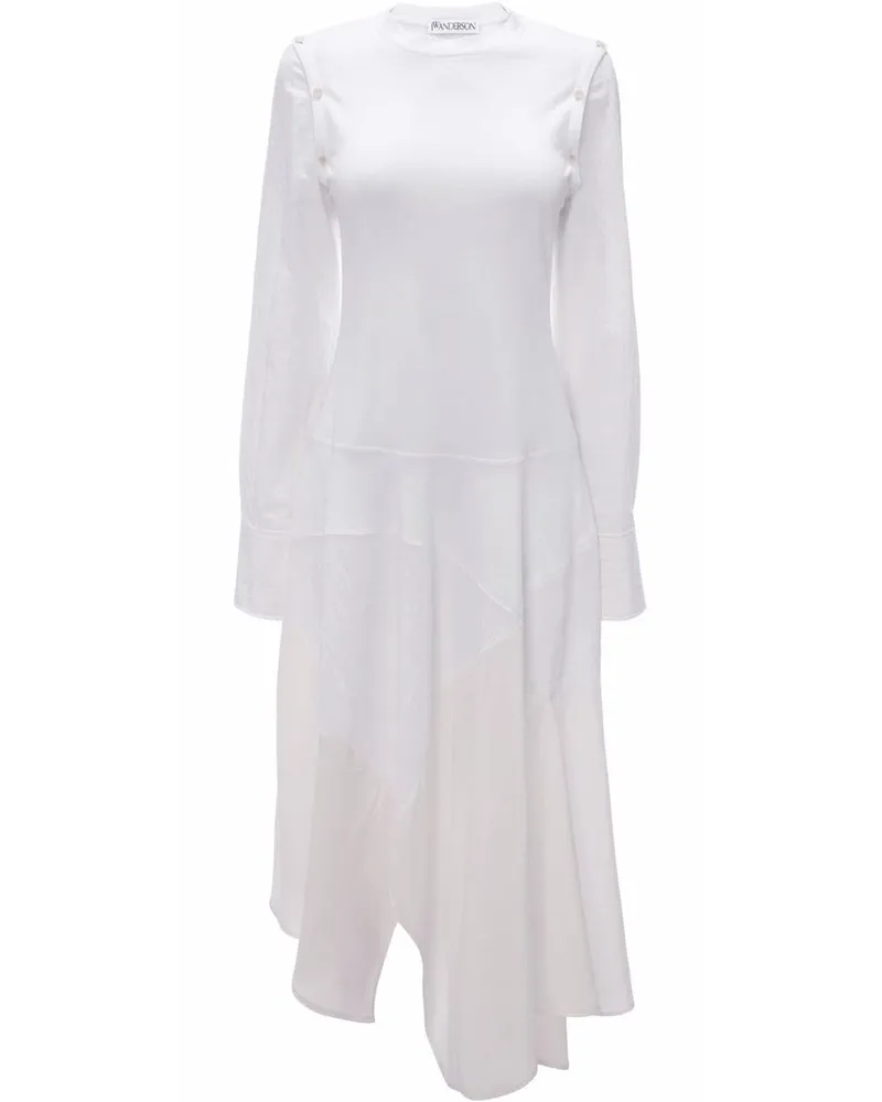 J.W.Anderson Kleid mit abnehmbaren Ärmeln - Weiß Weiß