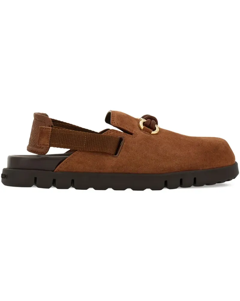 Ferragamo Sandalen mit Gancini-Schnalle - Braun Braun