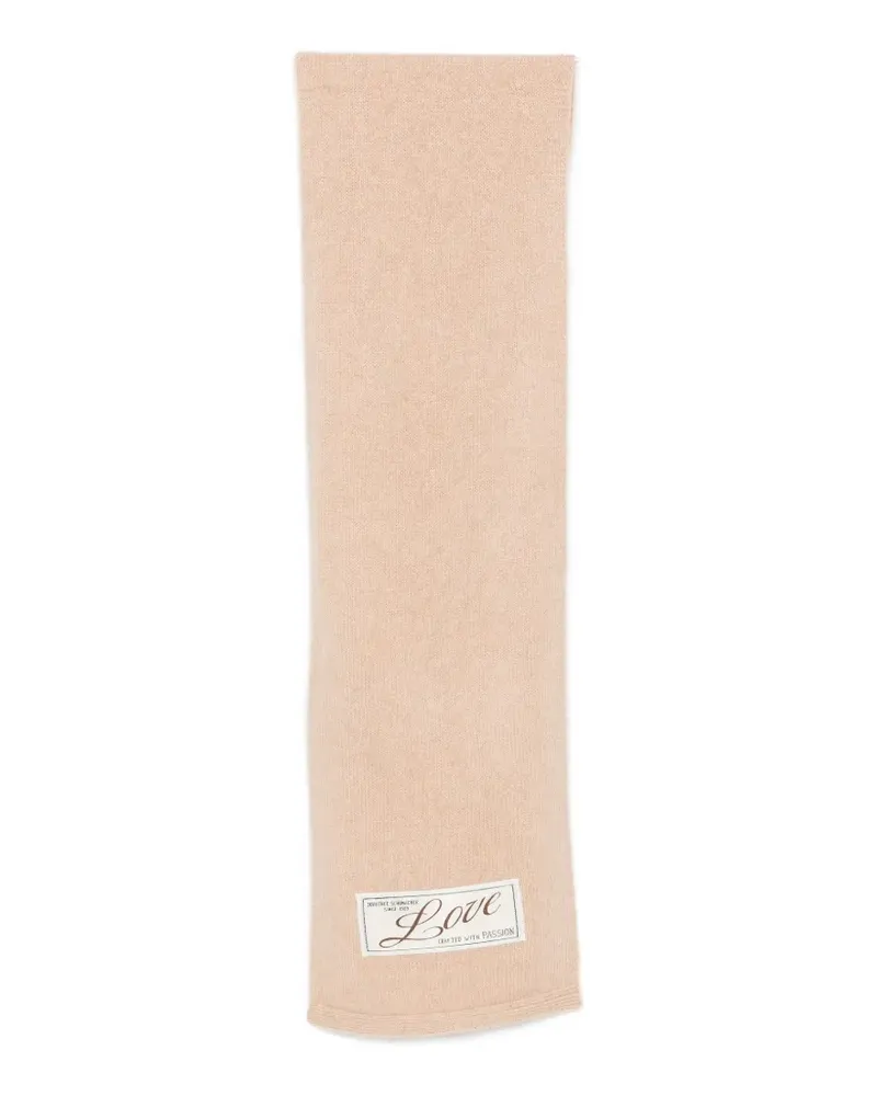 Dorothee Schumacher Fluffy Statements Schal mit Logo - Nude Nude