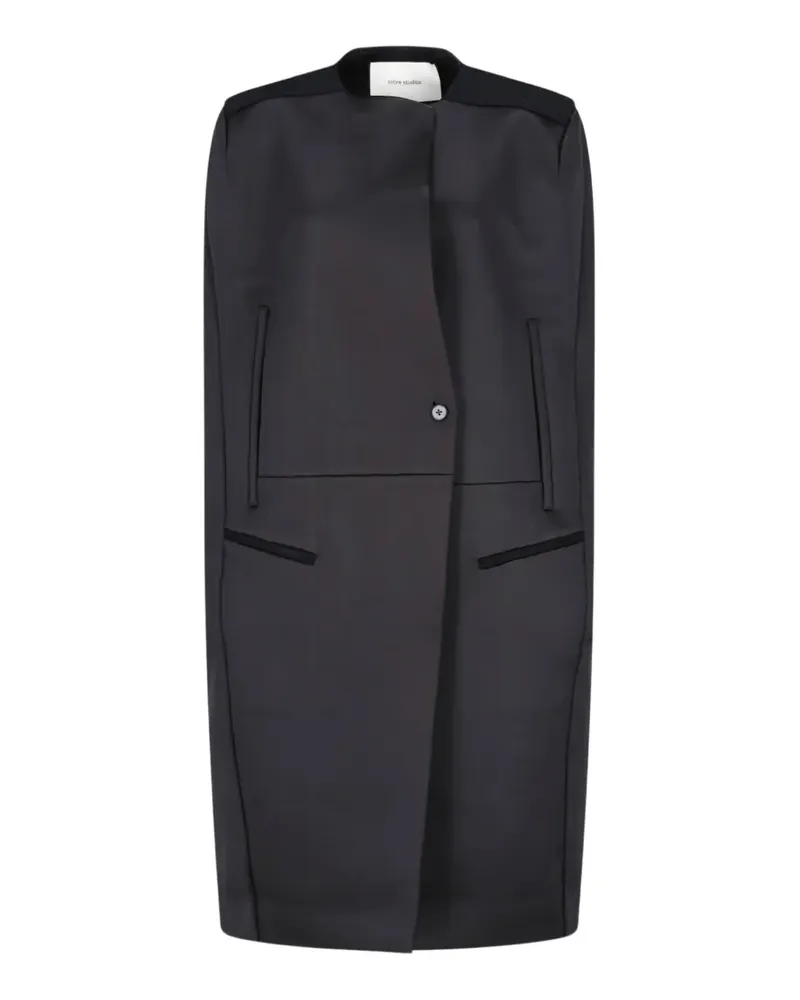 Entire Studios Cape mit Gürtel - Schwarz Schwarz