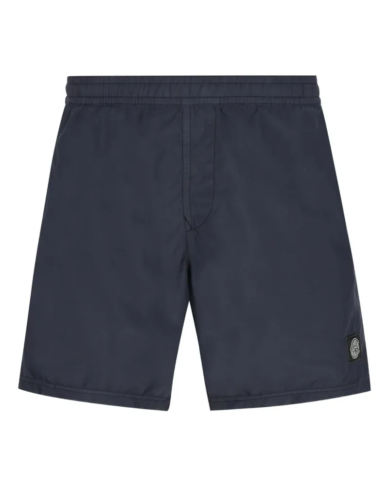 Stone Island B100b09 Badeshorts aus gebürstetem Nylon - Blau Blau