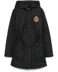 Ralph Lauren Parka mit Logo-Patch Schwarz