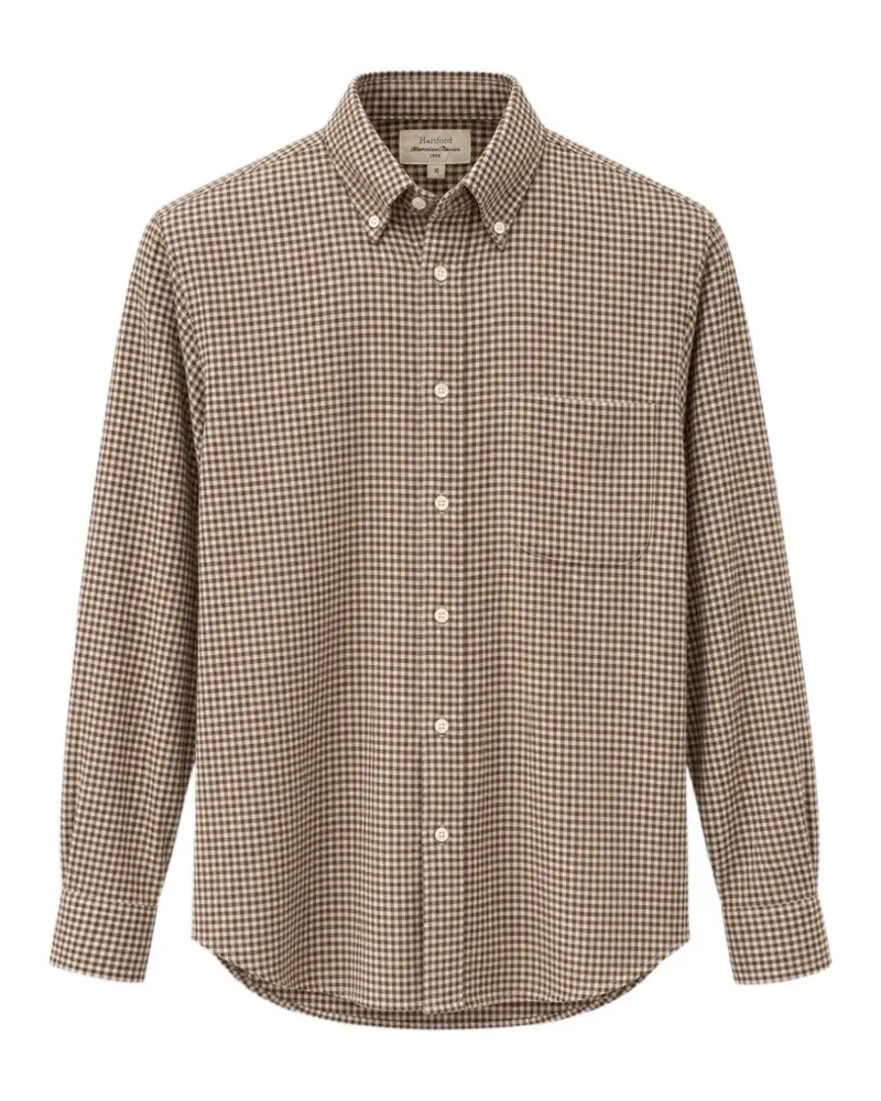 Hartford gingham button-down shirt - Braun Braun