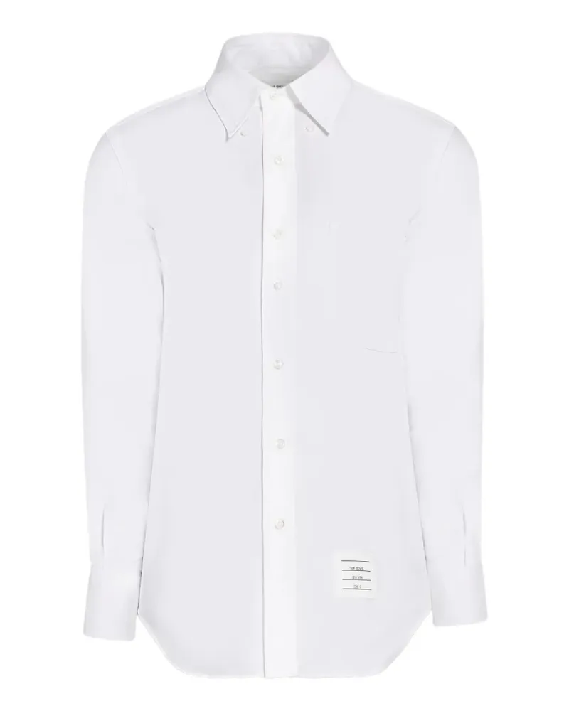 Thom Browne Langärmeliges Oxford-Hemd - Weiß Weiß