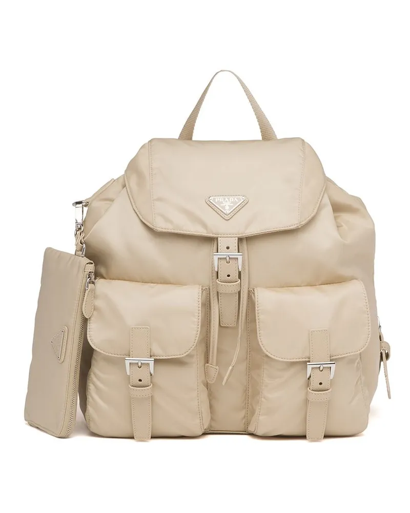 Prada Mittelgroßer Rucksack - Nude Nude