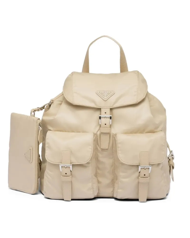 Prada Mittelgroßer Rucksack - Nude Nude