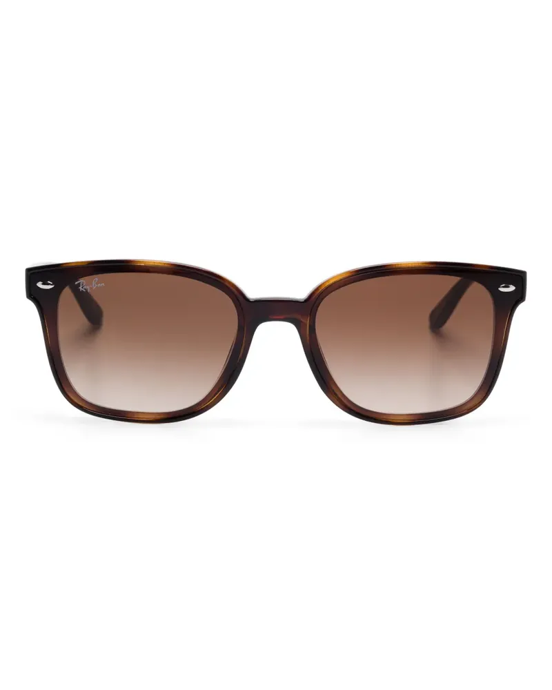 Ray Ban Sonnenbrille mit eckigem Gestell - Braun Braun