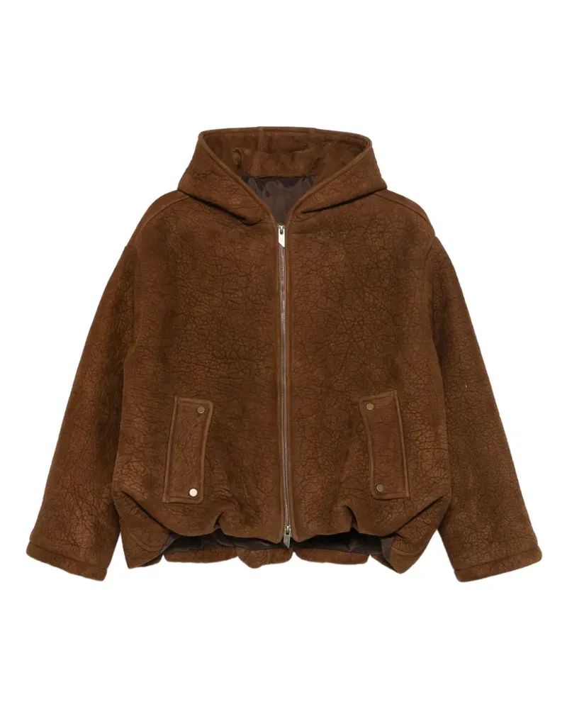 Salvatore Santoro hooded zip-fastening jacket - Braun Braun