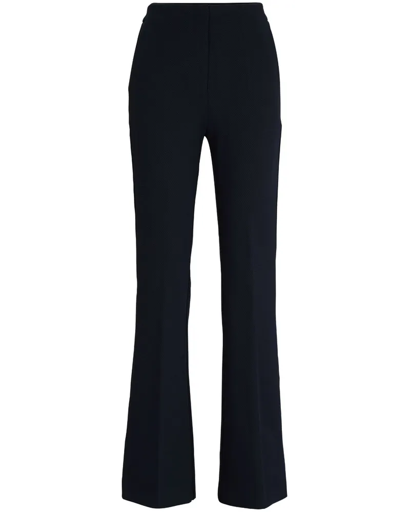 HUGO BOSS Ausgestellte High-Waist-Hose - Blau Blau