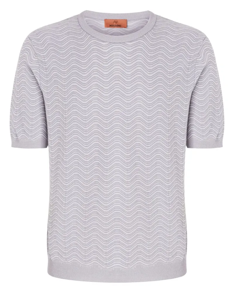 Missoni T-Shirt mit Wellenmuster - Grau Grau