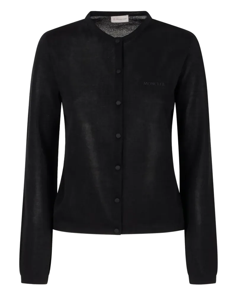 Moncler Gestrickter Cardigan - Schwarz Schwarz