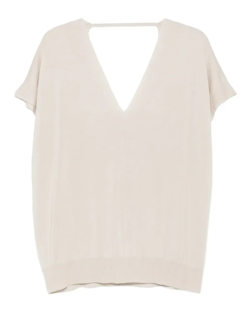 ASPESI V-neck T-shirt - Nude Nude