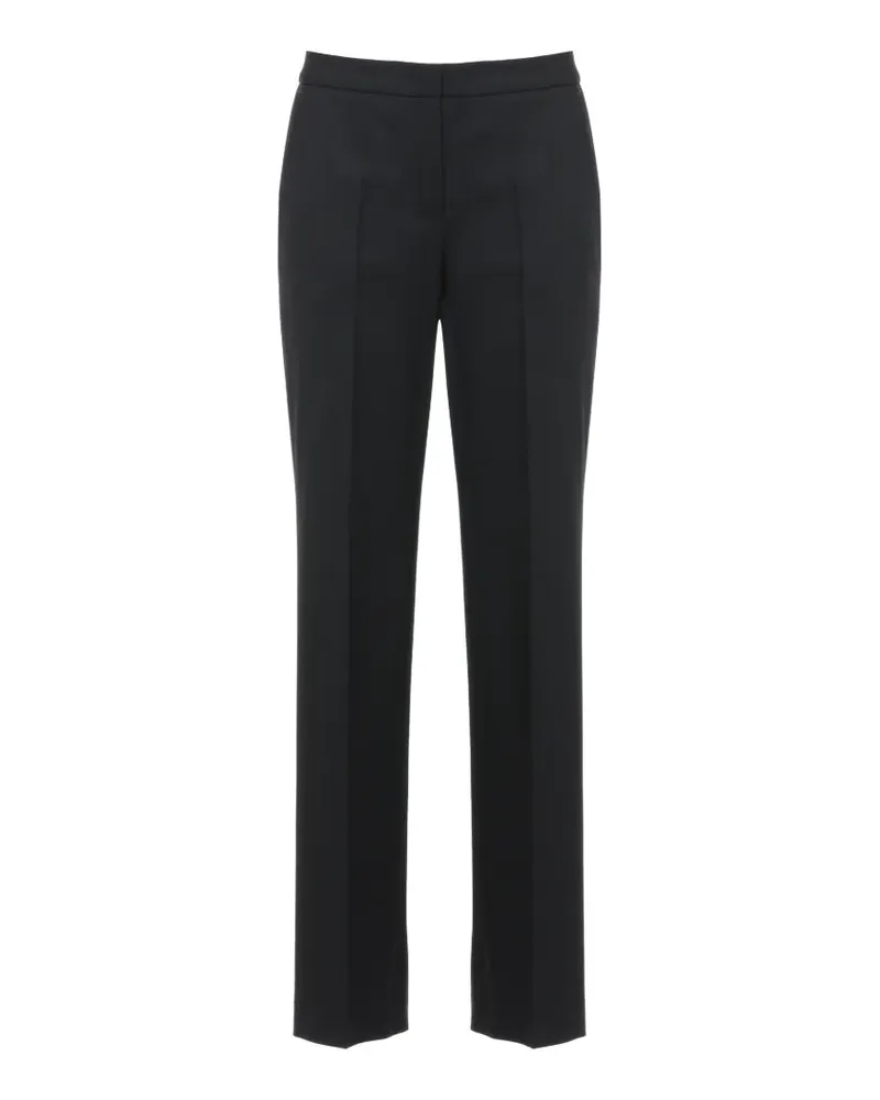 LARDINI pressed-crease tailored trousers - Schwarz Schwarz