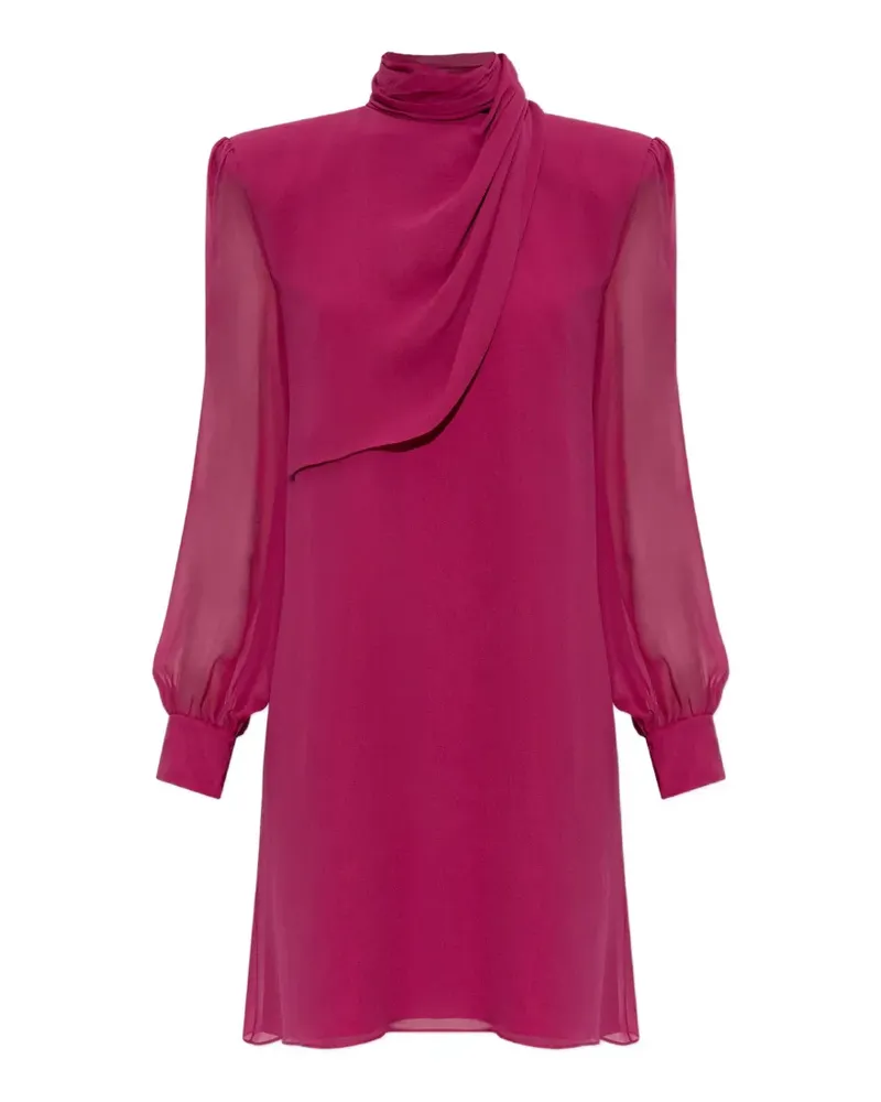 Valentino Garavani Minikleid mit drapiertem Einsatz - Rosa Rosa