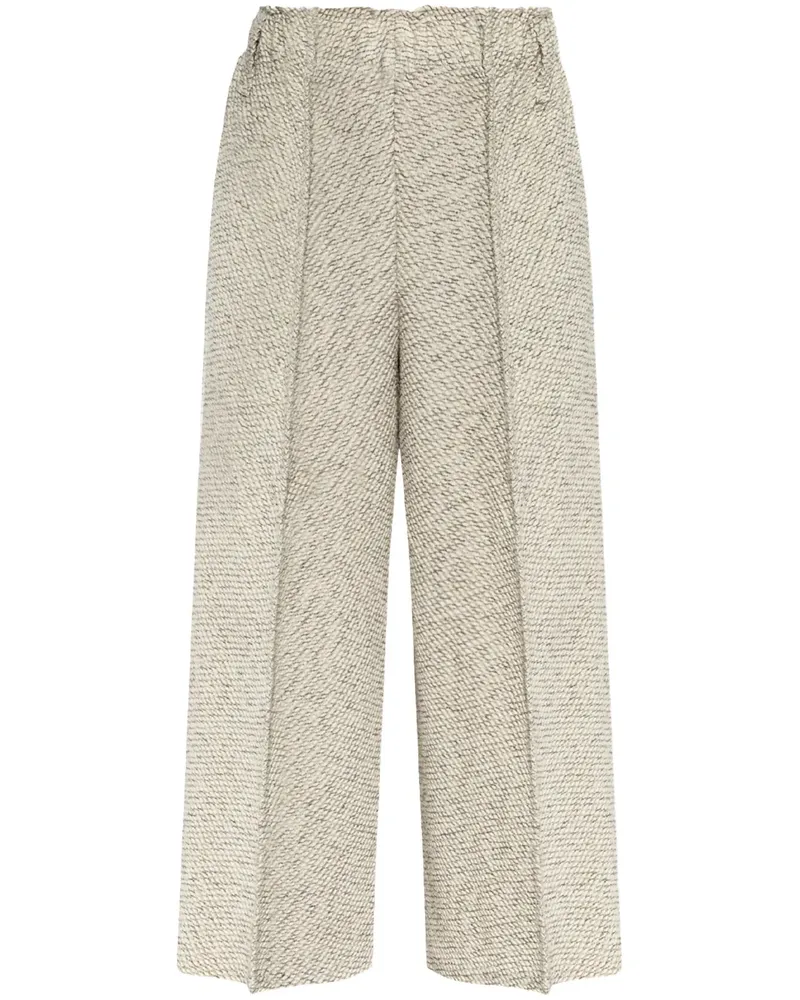Issey Miyake Hose mit Bundfalten - Grau Grau