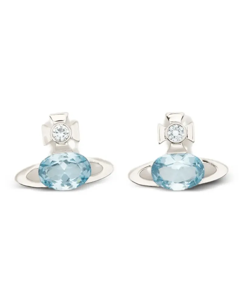 Vivienne Westwood Allie crystal-embellished earrings - Silber Silber