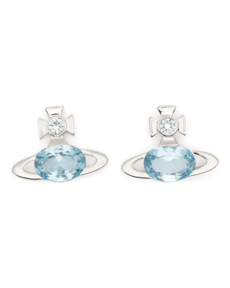 Vivienne Westwood Allie crystal-embellished earrings - Silber Silber