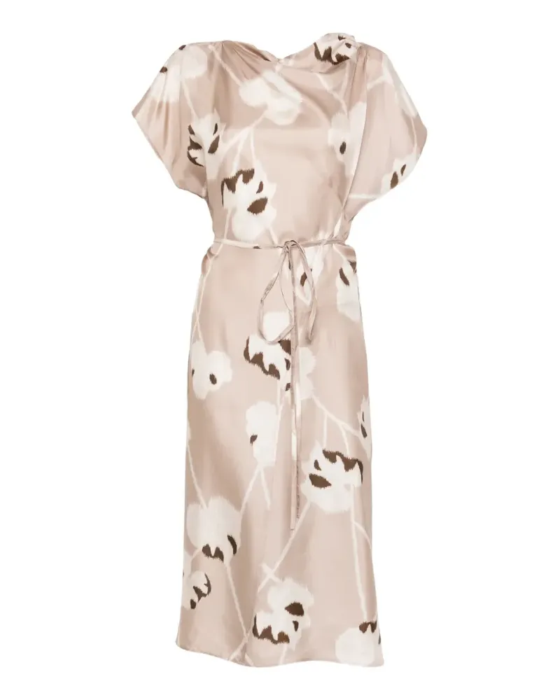 Soeur Felicie Kleid mit Blumenkragen - Nude Nude