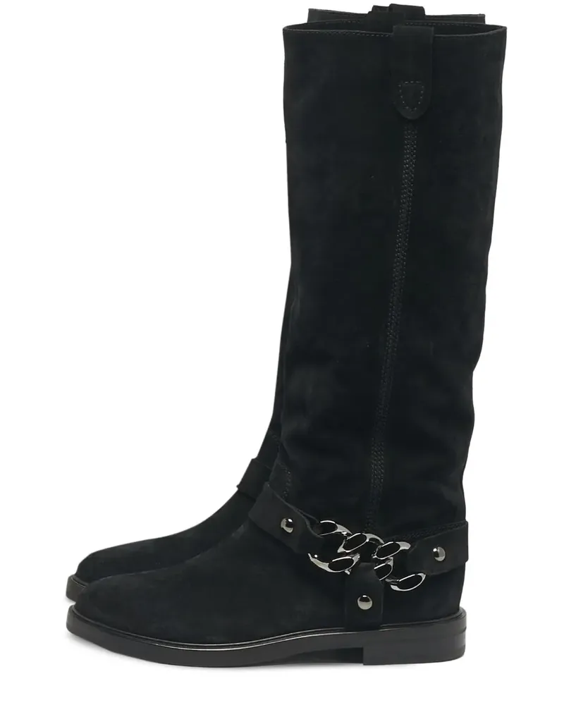 Casadei Kniehohe Stiefel - Schwarz Schwarz