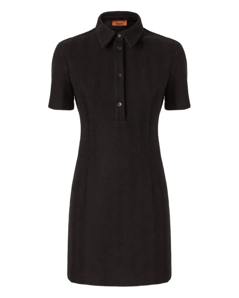 Missoni Kleid mit Zickzackmuster - Schwarz Schwarz