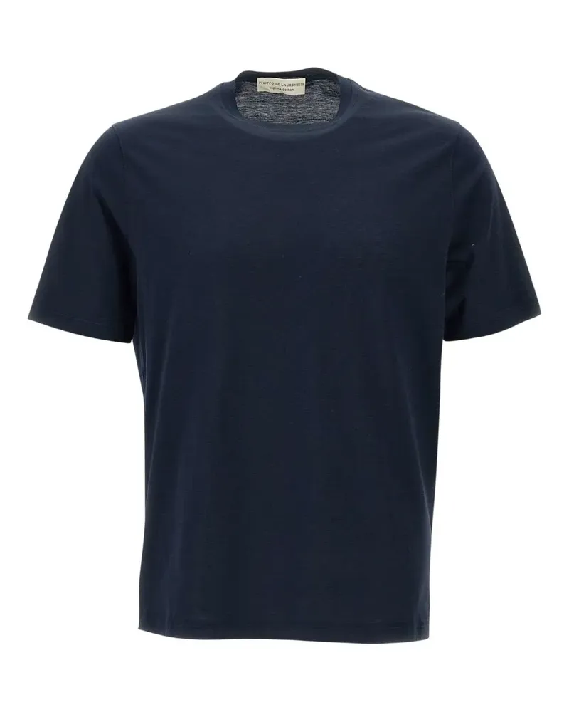 Filippo de Laurentiis T-Shirt aus Baumwolle - Blau Blau