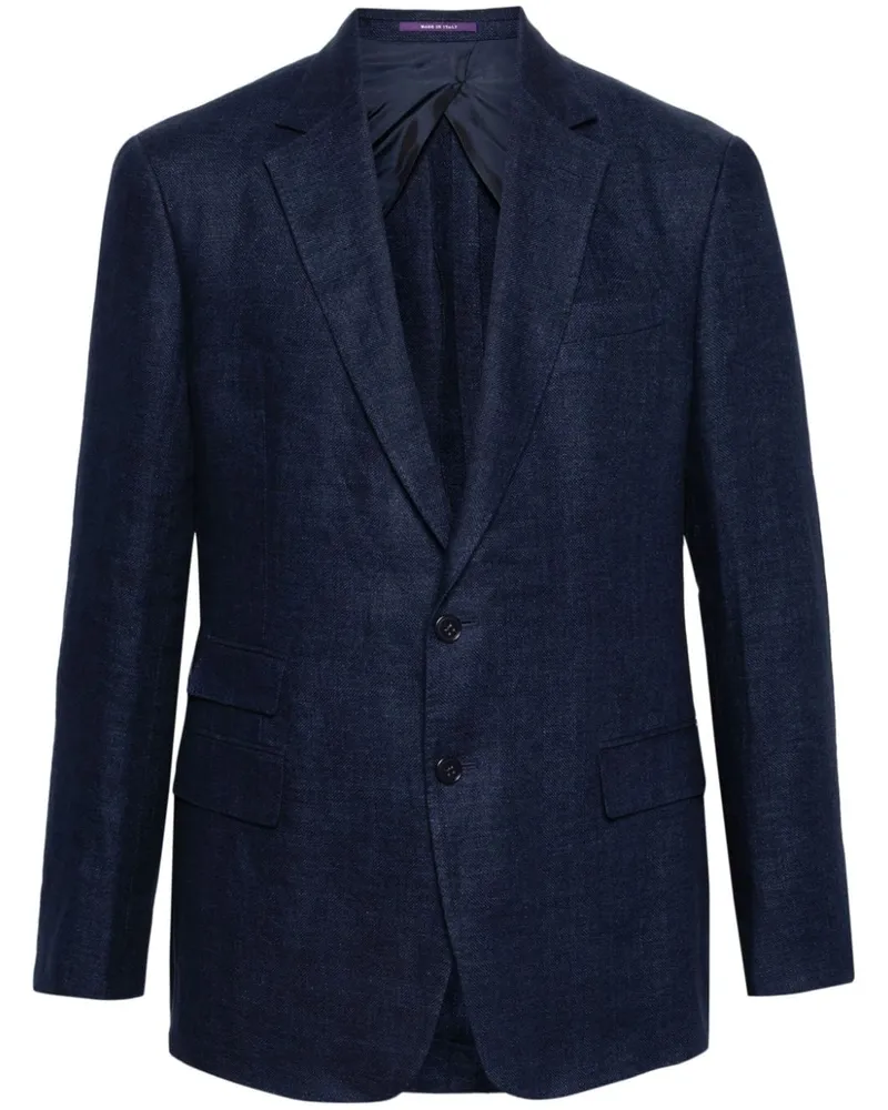 Ralph Lauren Einreihiges Sakko aus Leinen - Blau Blau