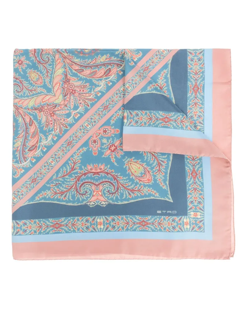 Etro Schal mit Muster - Blau Blau