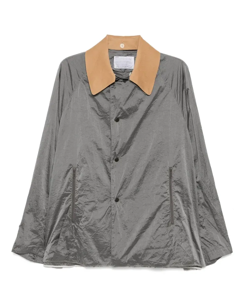 kolor Hemdjacke mit Knopfleiste - Grau Grau