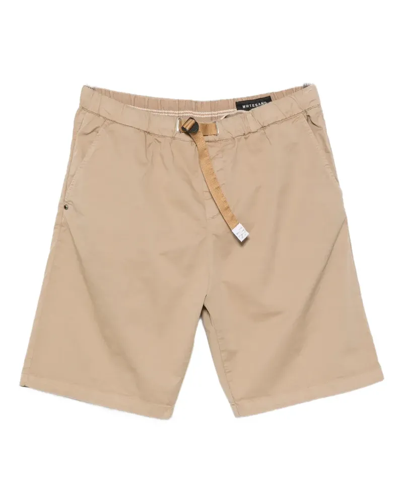 PLAN C Kevin NF belted pleated shorts - Nude Nude