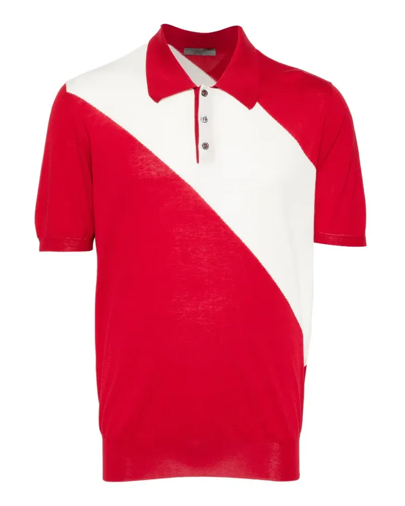 Bally Poloshirt in Colour-Block-Optik - Rot Rot