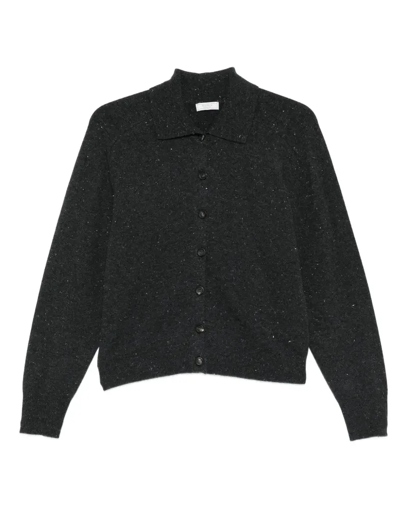 Peserico polo-collar cardigan - Grau Grau