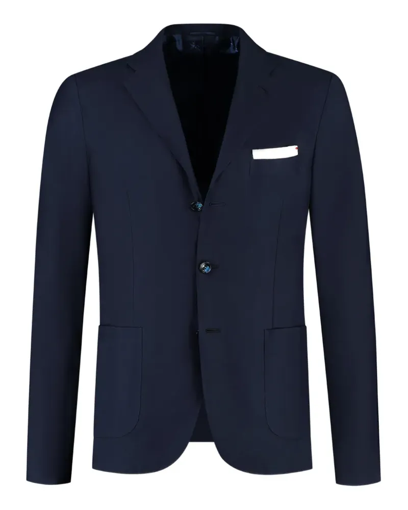 Kiton single-breasted blazer - Blau Blau