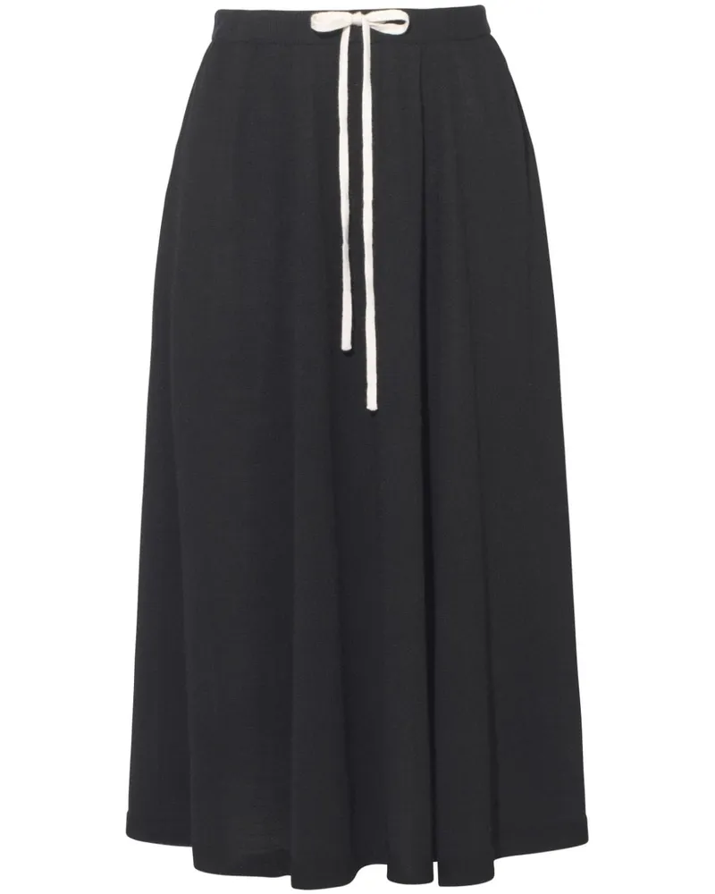 Cashmere In Love Bloom Midirock - Schwarz Schwarz