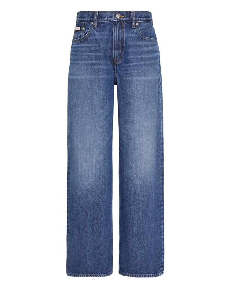Calvin Klein Jeans mit Logo-Patch - Blau Blau