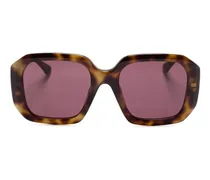 Sonnenbrille mit Oversized-Gestell - Braun