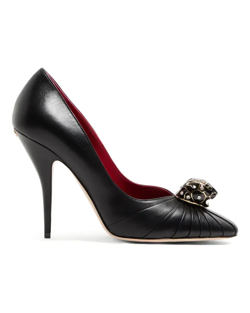 Valentino Garavani Panthea pleated pumps - Schwarz Schwarz