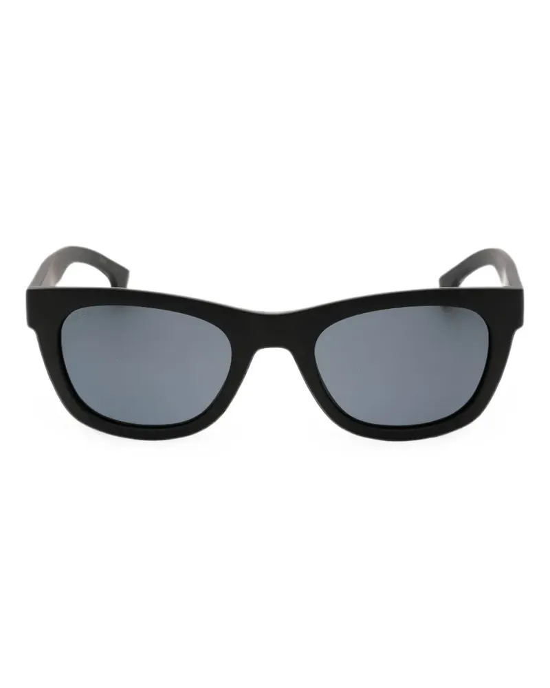 HUGO BOSS logo-lettering sunglasses - Schwarz Schwarz