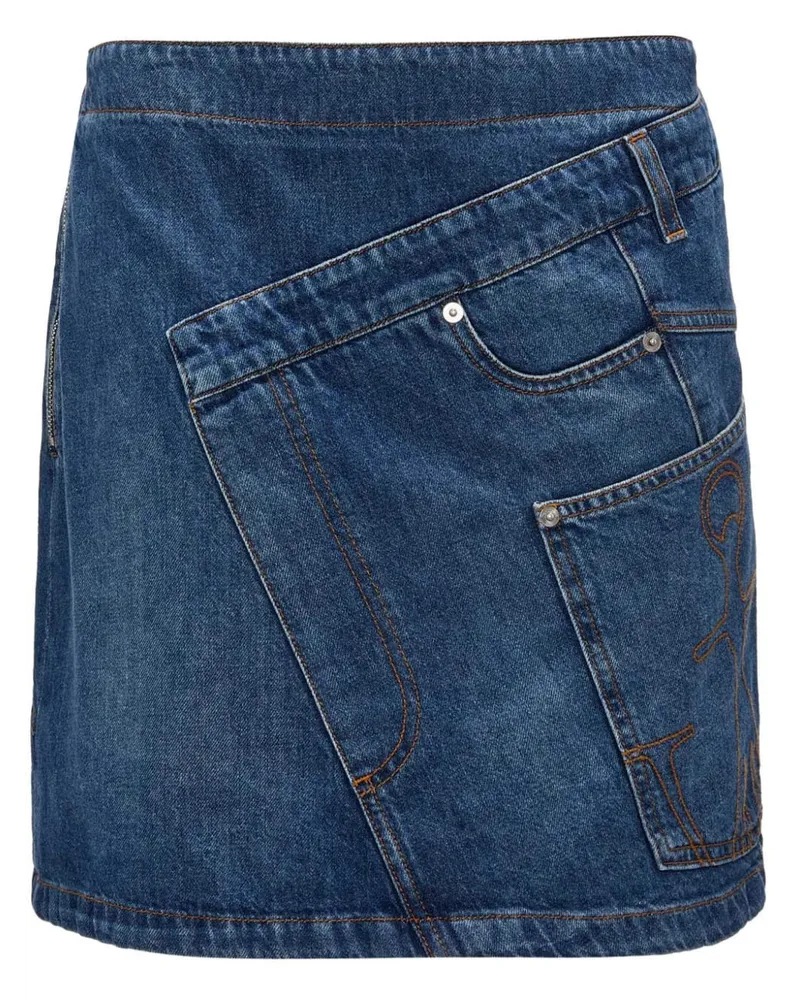 J.W.Anderson Jeans-Minirock mit Twist-Detail - Blau Blau