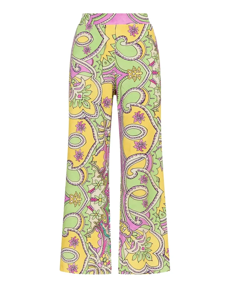 Maliparmi paisley-print cropped trousers - Grün Grün