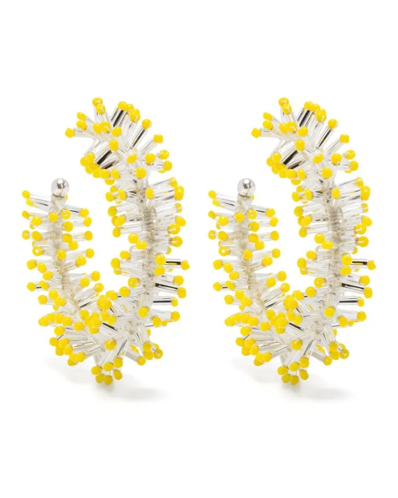 Isabel Marant Offene Firework Creolen - Gelb Gelb