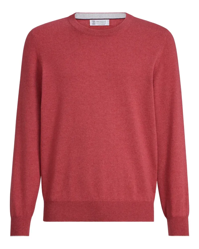 Brunello Cucinelli Gerippter Pullover - Rot Rot