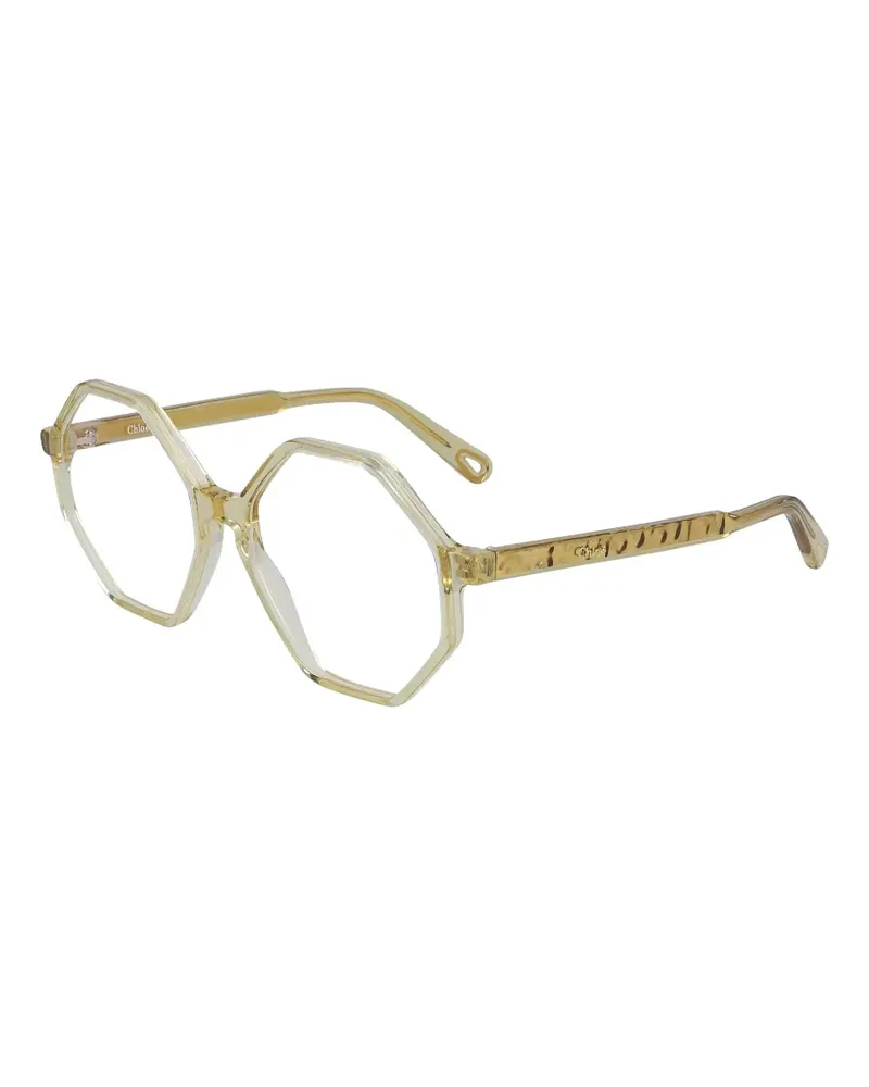 Chloé Brille mit geometrischem Gestell - Gelb Gelb