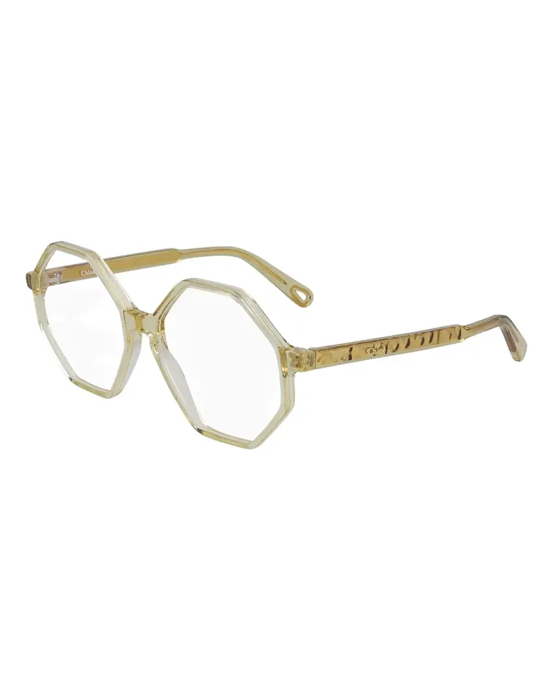 Chloé Brille mit geometrischem Gestell - Gelb Gelb